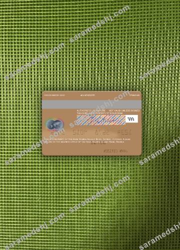 Gambia Arab Gambia Islamic Bank mastercard photolook back